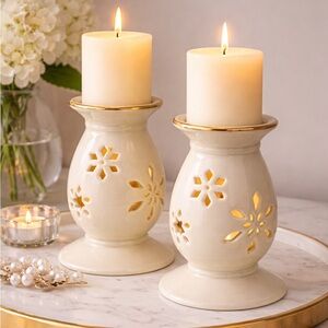 Lenox Antique Candle Holders